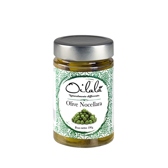 OILALA - NOCELLARA OLIVES WHOLE 190G