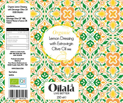 OILALA - EXTRA-VIRGIN OLIVE OIL LEMON 250ML - FERRARI THAILAND