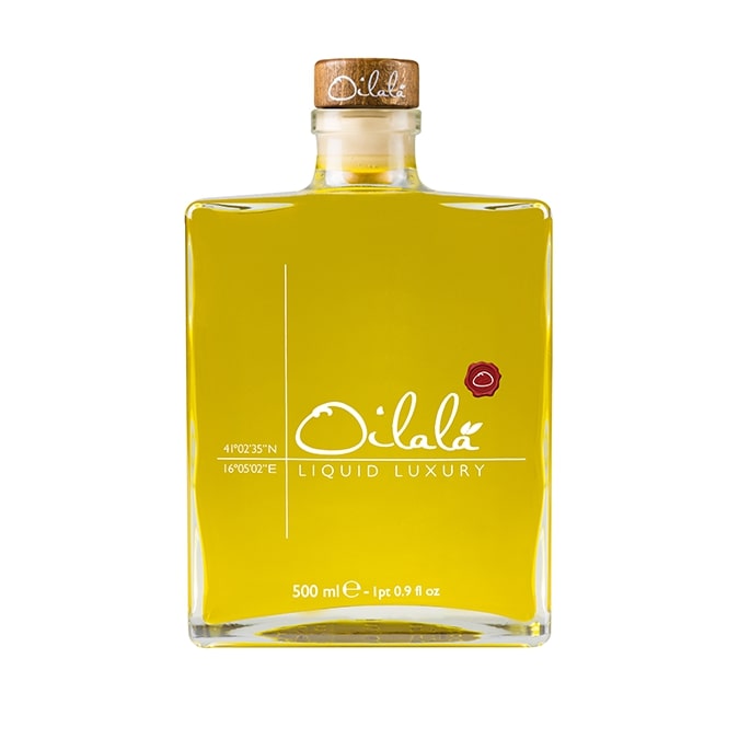 OILALA - EXTRA-VIRGIN OLIVE OIL – MONOVARIETY CORATINA – LIQUID LUXURY – 500ML - FERRARI THAILAND
