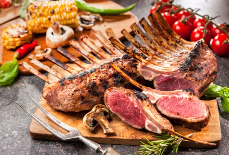 COASTAL LAMB - FRENCHED RACK CAP-OFF (480G-500G)  PRICE PER PC ซี่โครงแกะ นิวซีแลนด์ แช่แข็ง - FERRARI THAILAND