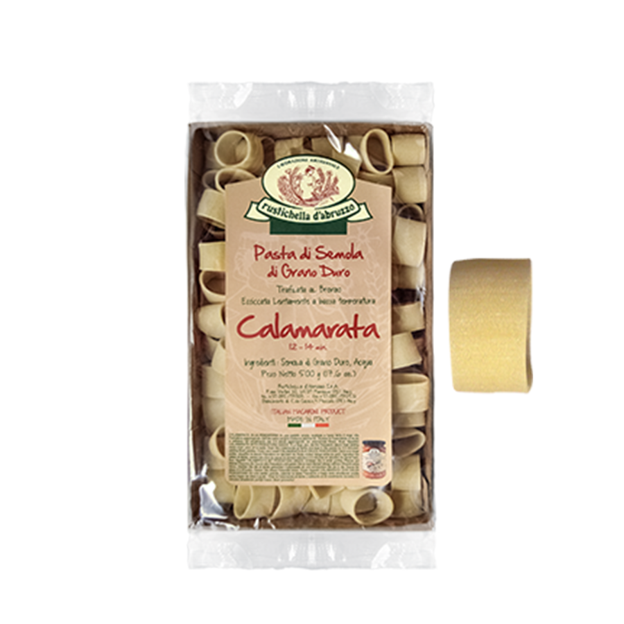 RUSTICHELLA - PASTA CLASSICA CALAMARATA 500G คาลามาราตา (เส้นพาสต้า) - FERRARI THAILAND