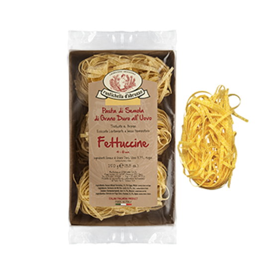 RUSTICHELLA - PASTA EGG FETTUCCINE 250G เฟตตูชินิ (เส้นพาสต้าไข่) - FERRARI THAILAND