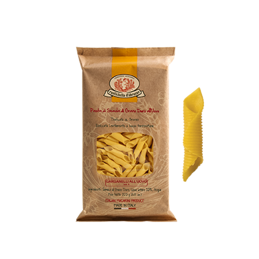 RUSTICHELLA - PASTA EGG GARGANELLI 250G การ์กาเนลลิ อัลอูโอโว (พาสต้าไข่) - FERRARI THAILAND