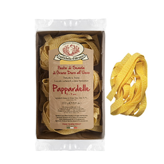 RUSTICHELLA - PASTA EGG PAPPARDELLE 250G พัพพาร์เดลล์เล (เส้นพาสต้า) - FERRARI THAILAND