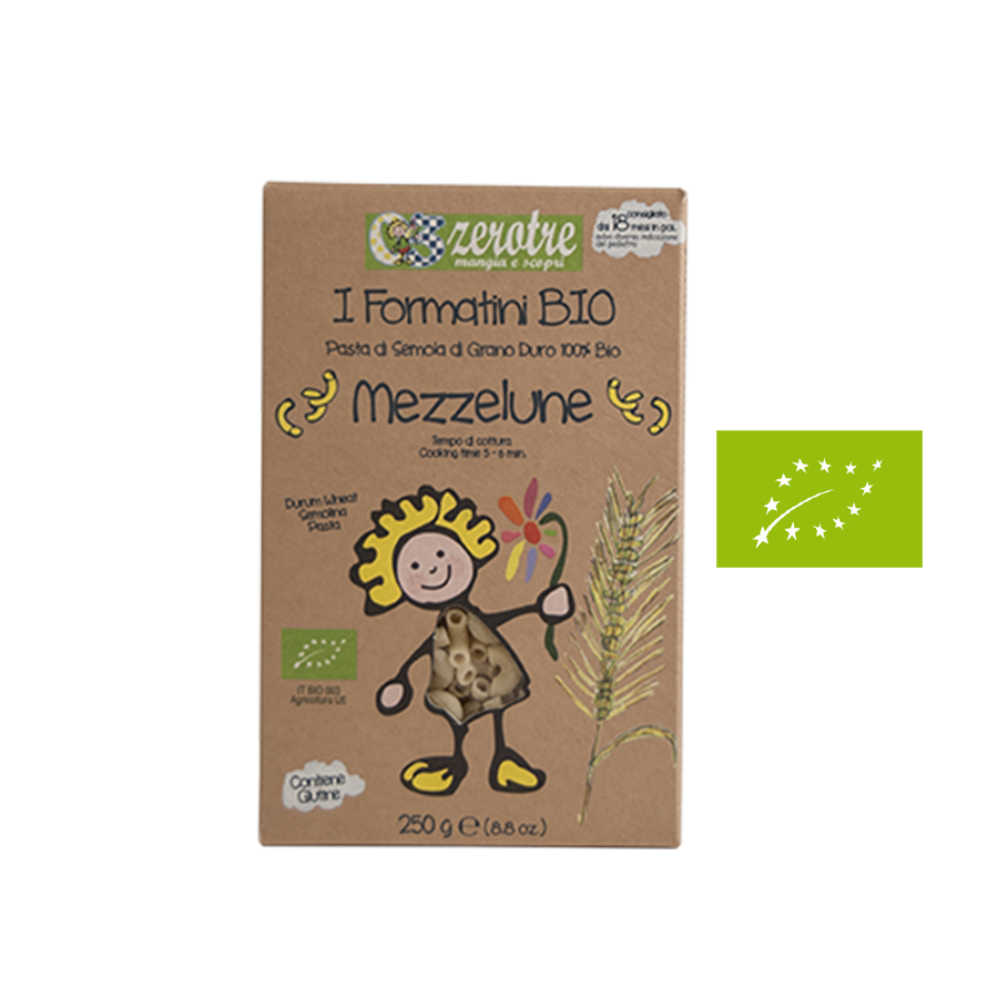 RUSTICHELLA - PASTA ORGANIC MEZZELUNE 250G เมซเซลูเน่ พาสต้า - FERRARI THAILAND