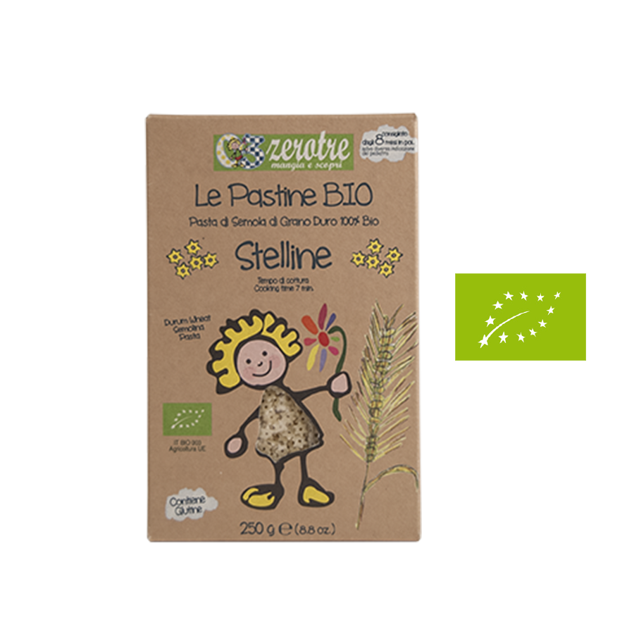 RUSTICHELLA - PASTA ORGANIC SEMOLA STELLINE 250G สเตลลีน (เส้นพาสต้า) - FERRARI THAILAND